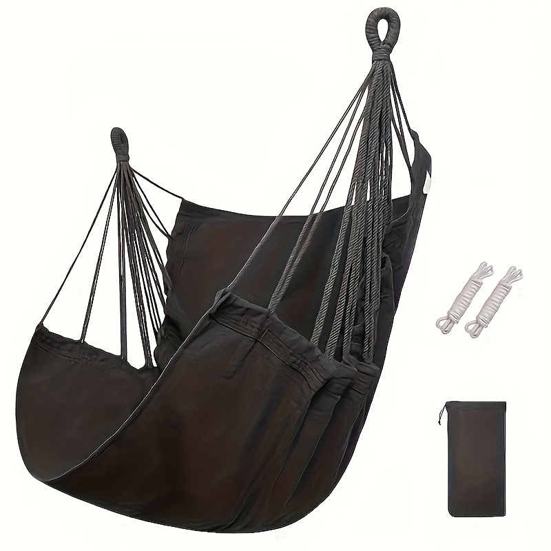 Silla De Hamaca De Tela Para Exteriores Con Bolsa De Almacenamiento Resistente Al Volteo Para Dormitorio Y Jardín Muebles De Jardín