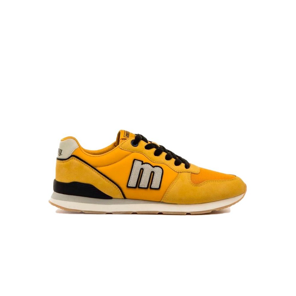 Mustang - Zapatillas hombre 84467 mostaza con cordones, diseño urbano y cómodo para primavera-verano