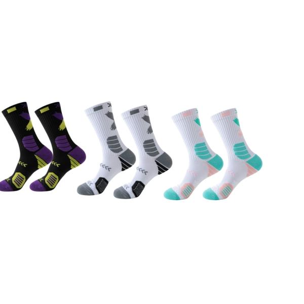 TK 3 Pares De Calcetines Deportivos Para Correr Ciclar Y Baloncesto De Medio Tamaño Absorción De Energía Y Músculo Calcetines Deportivos Para Hombres