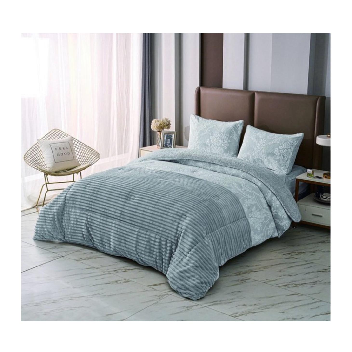 Edredón Sherpa Conforter con pelo borreguito Edredón Sherpa con Borreguillo de Invierno Para cama de 90-105-135-150 cm,