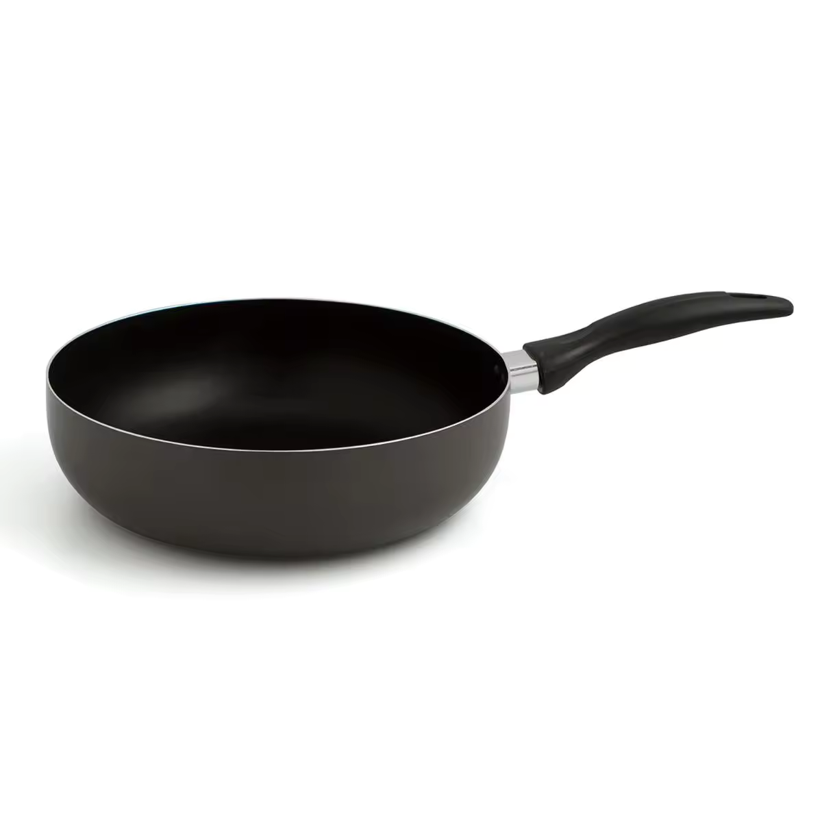 Juego de sartenes (16/20/24cm)  Black antiadherentes en aluminio prensado aptas para todos los fuegos incluso para inducción y Bateria de cocina en acero inoxidable aptas para todo tipo de cocinas