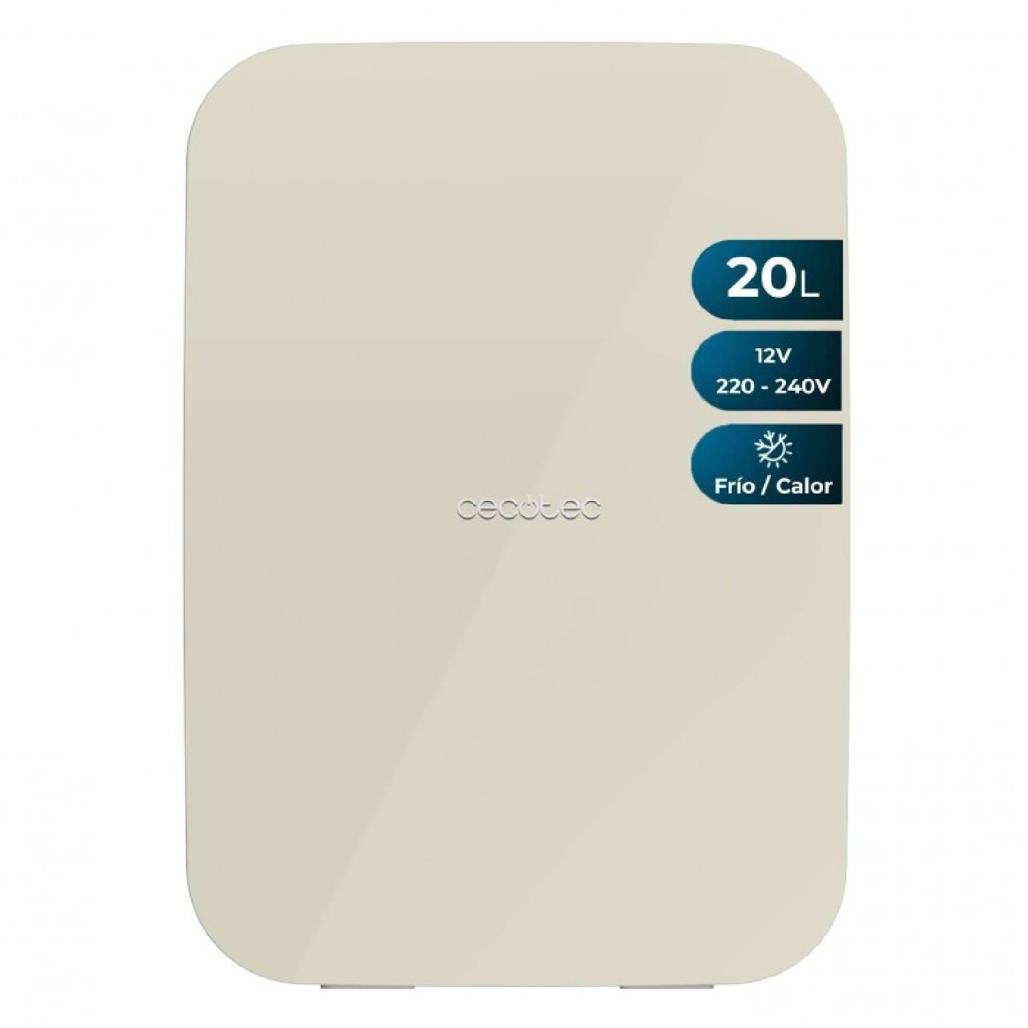 Cecotec Nevera Pequeña Frigorífico Mini de 20L Bolero MiniCooling 20L Bahamas Beige. 12V-220V