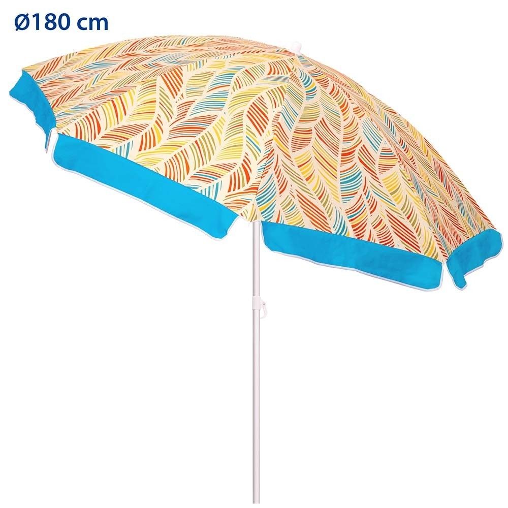 Sombrillas de Playa PLUSHOME - Parasoles Resistentes Al Viento y Protección Solar UPF +50 - Varios Tamaños y Colores Disponibles