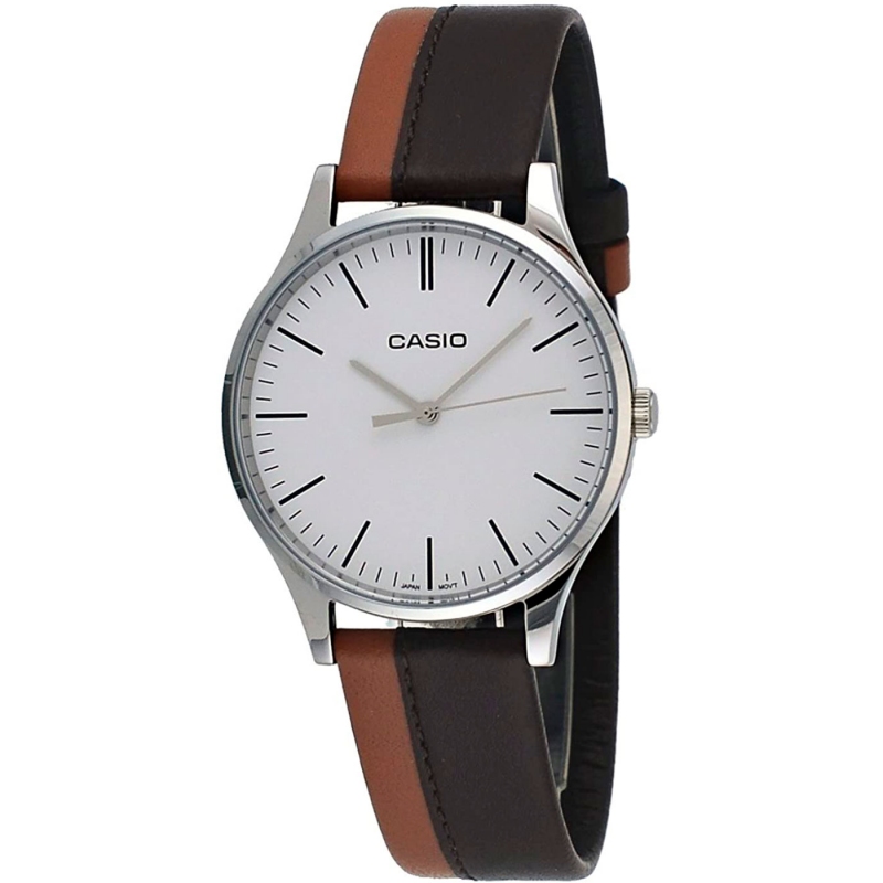 Casio Mtp-e133l-5edf Enticer Reloj Para Para Hombre Color Marron