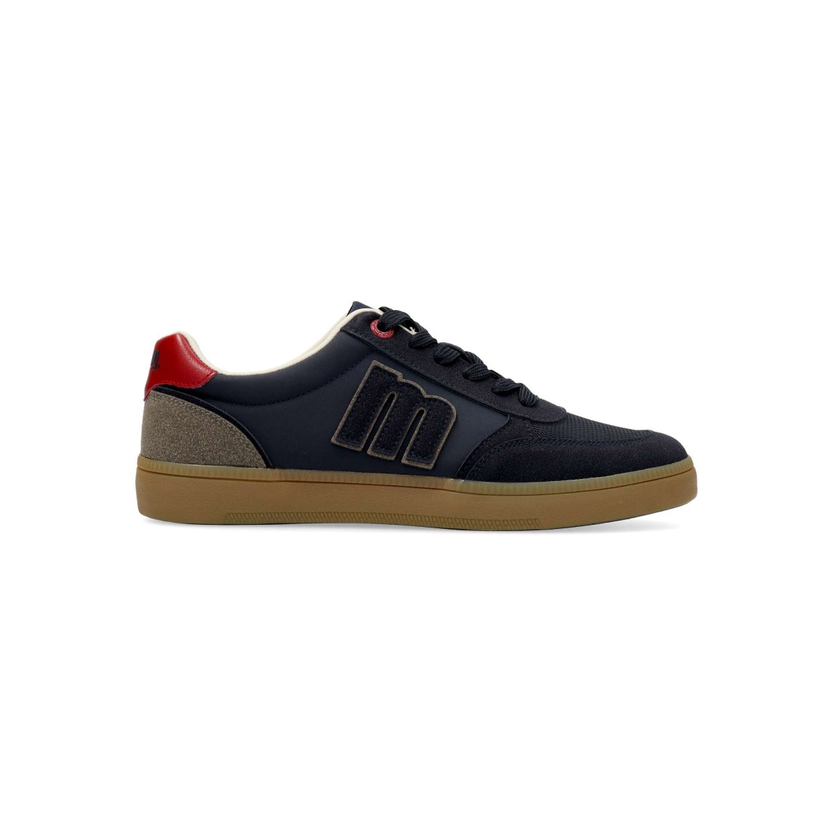 MTNG - Zapatillas deportivas Miami para hombre, fabricadas en piel sintética y textil con suela de goma caramelo y plantilla acolchada Comfort Foam certificadas veganas