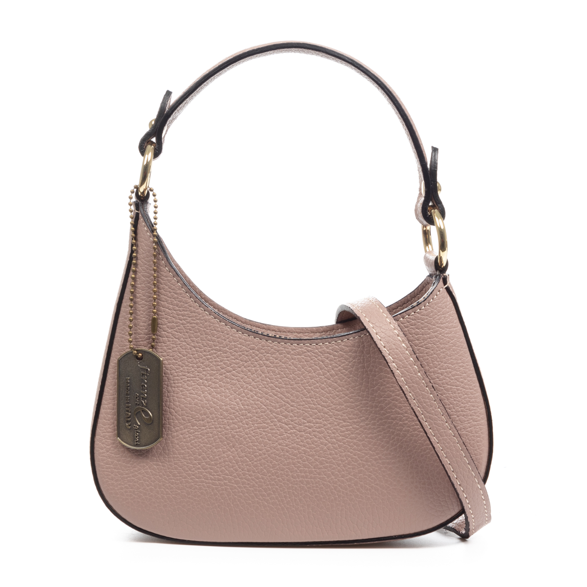 FIRENZE ARTEGIANI Arpaia bolso bandolera mujer. Piel Ruga auténtica. Fabricado en Italia 20x7x18 Cm.