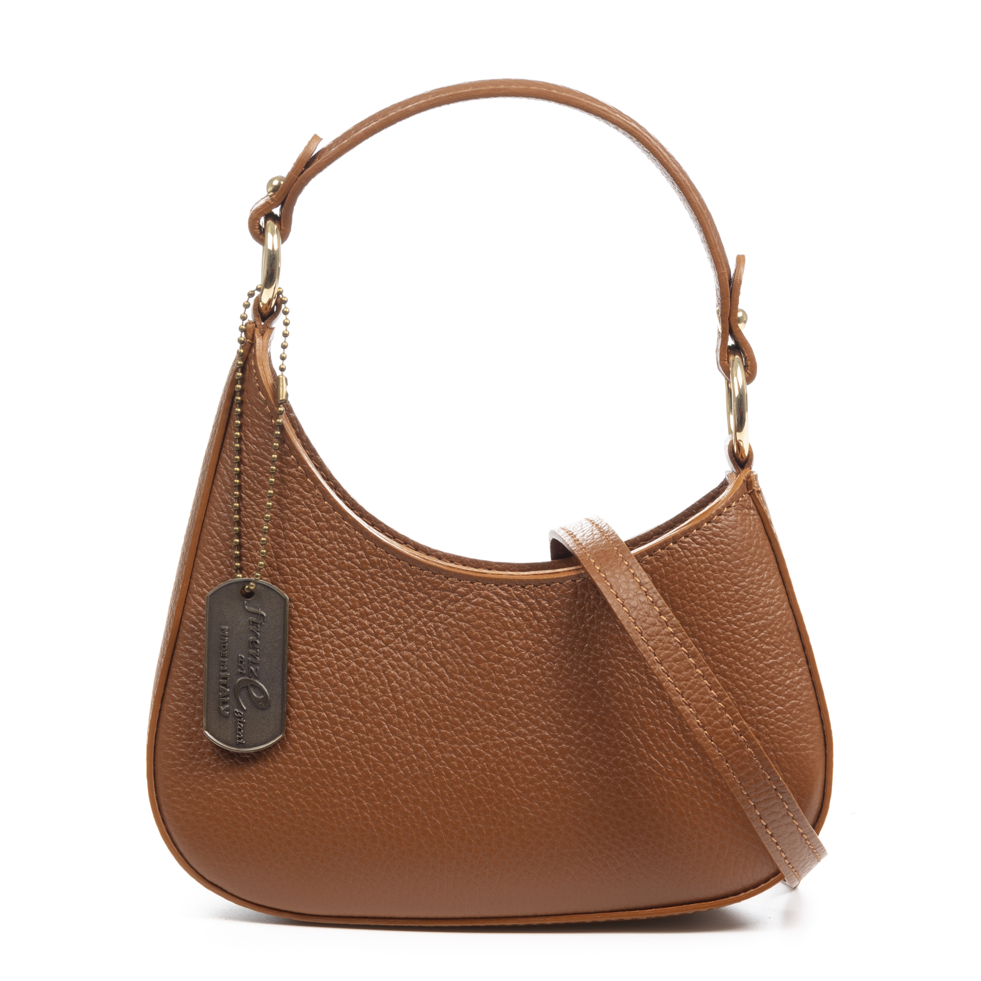 FIRENZE ARTEGIANI Arpaia bolso bandolera mujer. Piel Ruga auténtica. Fabricado en Italia 20x7x18 Cm.