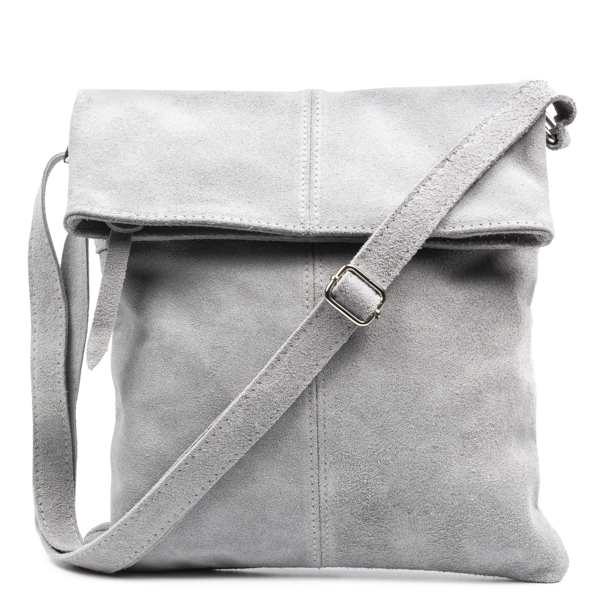 Firenze Artegiani. Airuno Bolso bandolera Mujer.Piel auténtica Gamuza. Made in Italy. Vera Pelle Italiana.