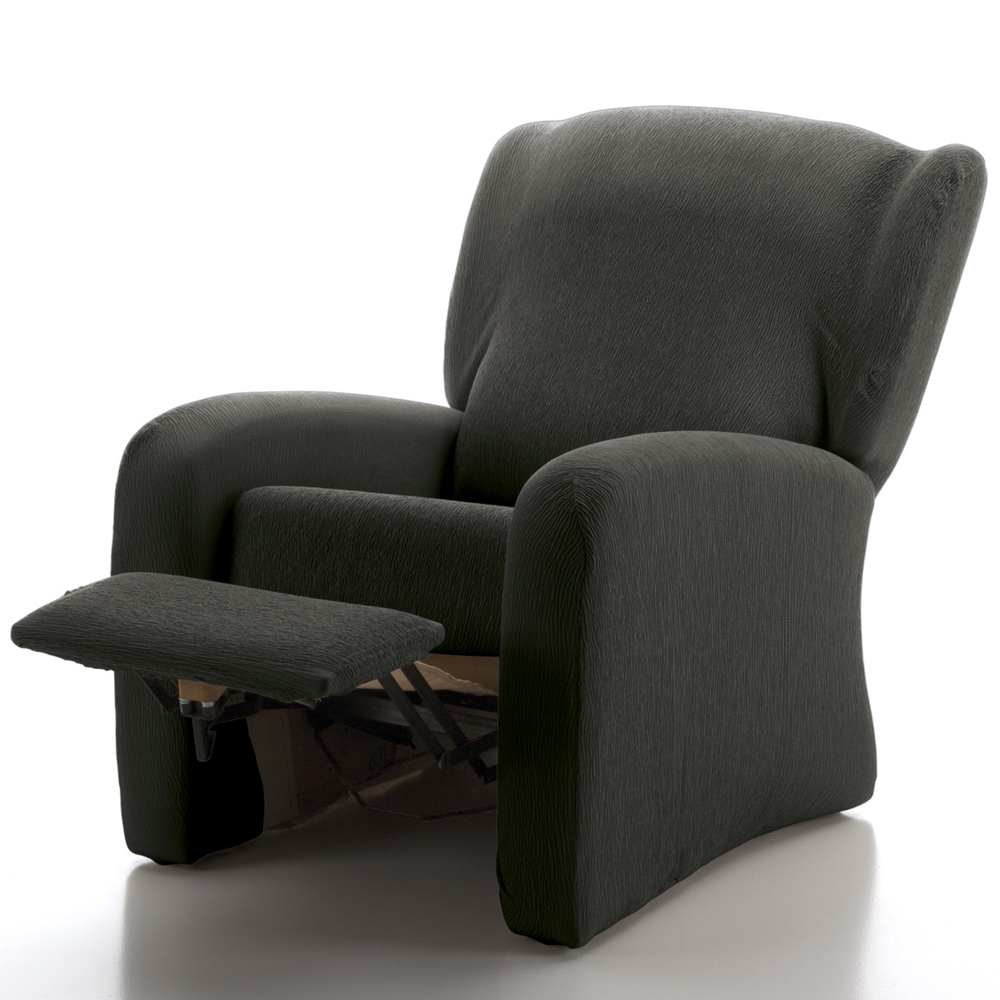 CAÑETE - Fundas Elásticas Sillón Relax Completo Adaptables - 4 Piezas - Marfil