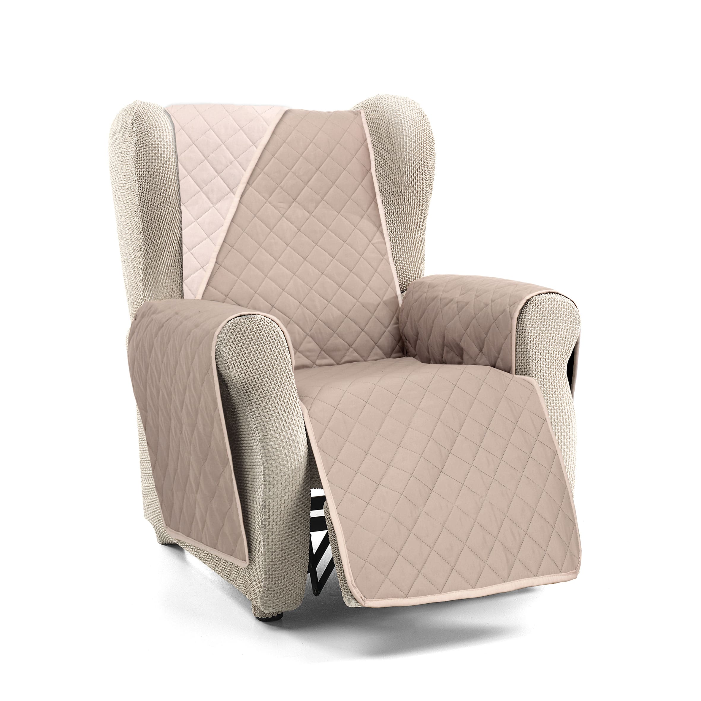 Cubre Sofá Acolchado Reversible Bicolor 1, 2,3 y 4 plazas Normal y PLUS Modelo Nina - Funda protector cubre sofá - Fabricado en España - S&T Sofa Covers