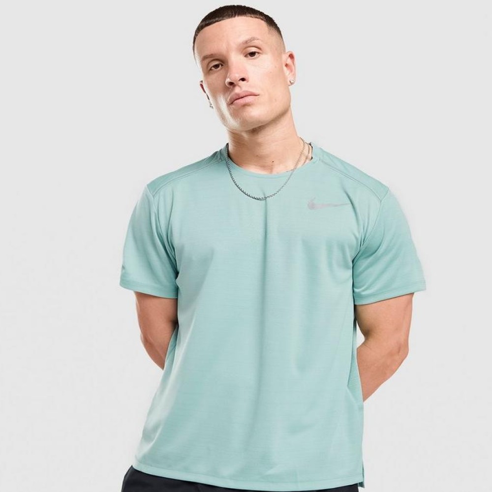 Nike Miler Men´s Short-Sleeve Running  Running-Walking Camisetas, beisboleras y polos Hombre