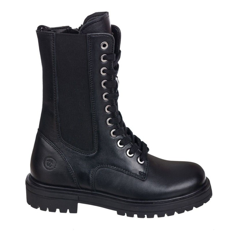 Bota fashion en piel natural