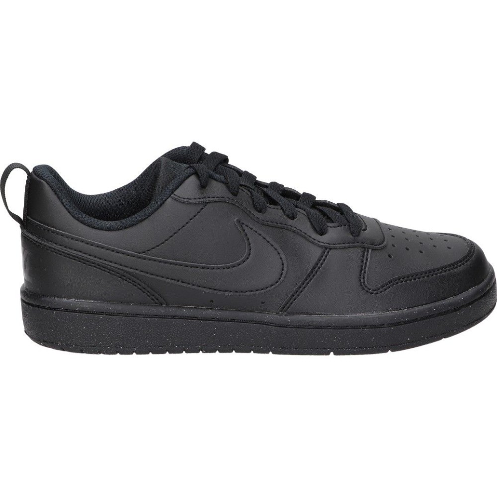 NIKE | Deportiva Nike Court Borough Low Recraft de Moda Joven – Zapatilla Casual en Color Negro – Sneaker con Cierre de Cordones – Versátiles – Estilo Casual – Cómodas – Modelo DV5456-002