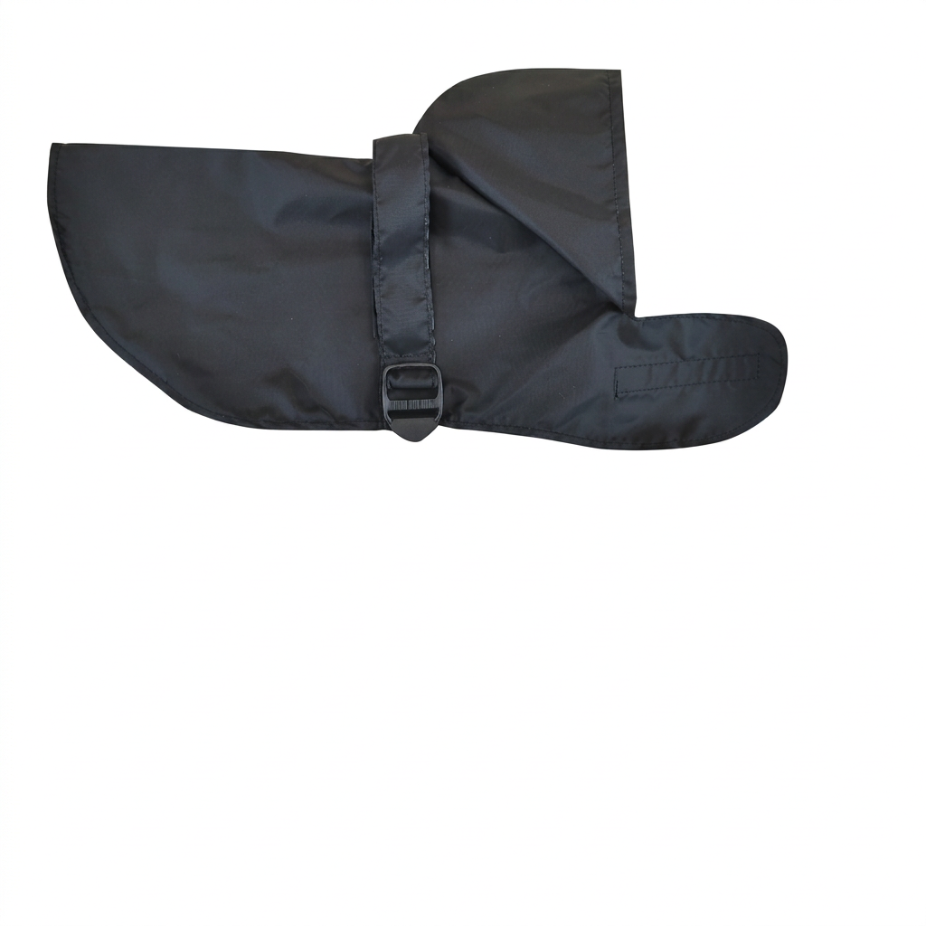 Impermeable para Perro Yagu Moda Classic - Chubasquero Cortavientos Negro (Talla 40)