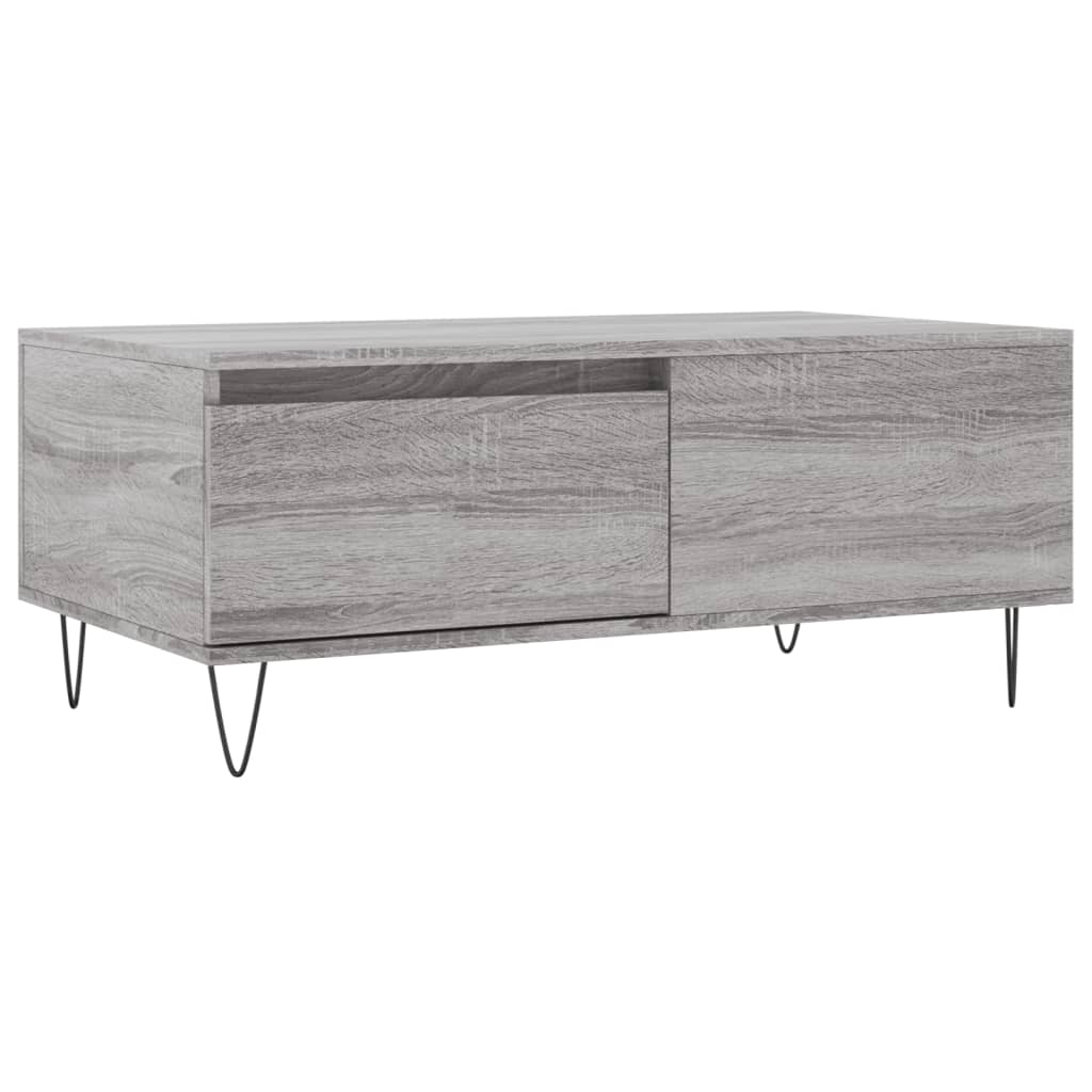 Vidaxl Mesa de Centro Madera Contrachapada 90x50x36,5 Cm Blanco