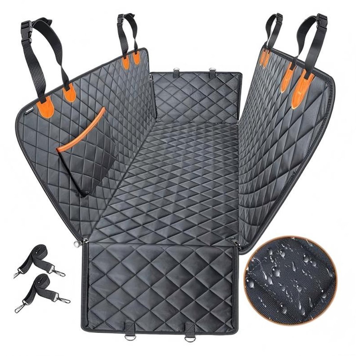 Om Home Manta para perros para el asiento trasero del coche - resistente a los arañazos e impermeable - manta universal para perros - apta para la mayoría de los coches - alfombrilla para mascotas - alfombrilla para gatos - alfombrilla aislante para el as