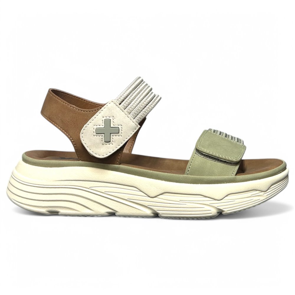 Sandalias para mujer de alta calidad Xti Plataforma 143986 Kaki