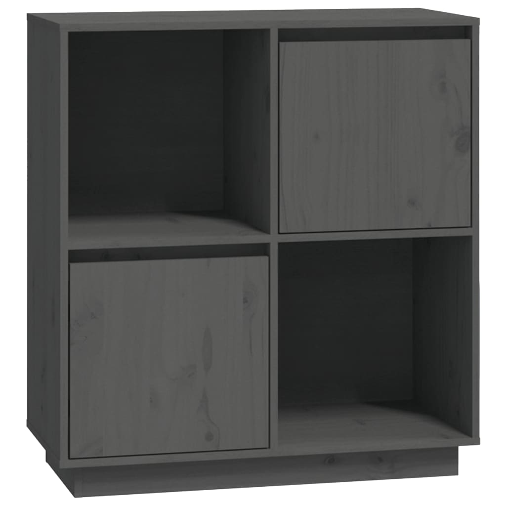 Vidaxl Aparador de Madera Maciza de Pino 74x35x80 Cm