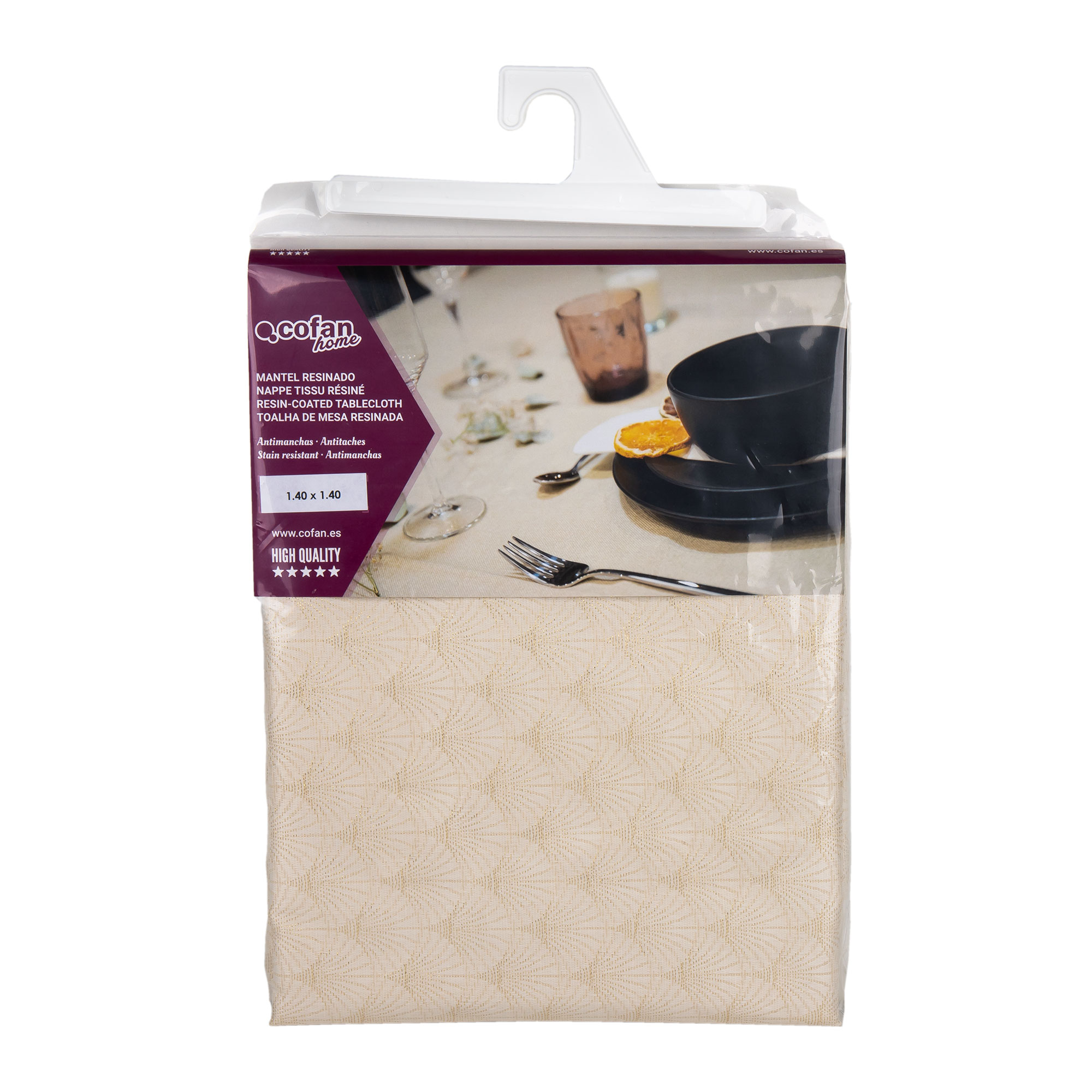 Cofan Mantel Antimanchas Resinado para Cocina y Comedor