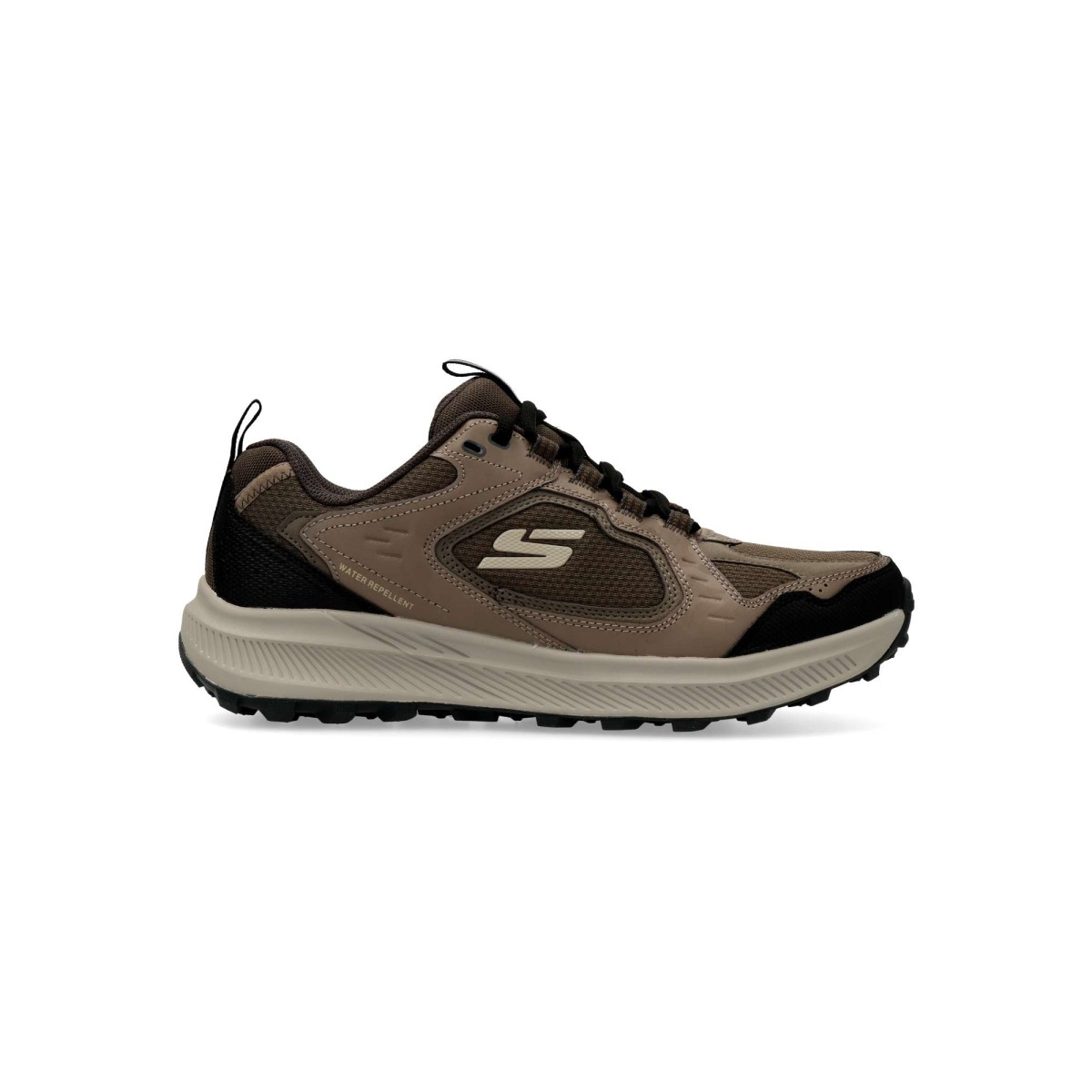 Skechers - Zapatillas trail running hombre Ridgestar impermeables con suela alta tracción y plantilla Air-Cooled Memory Foam para senderismo