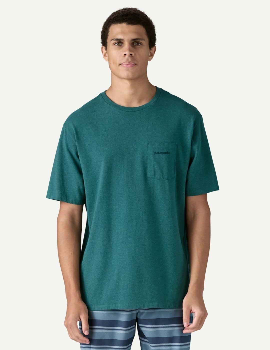 Camisa Patagonia M´s Boardshort Logo Azul Petróleo hombre