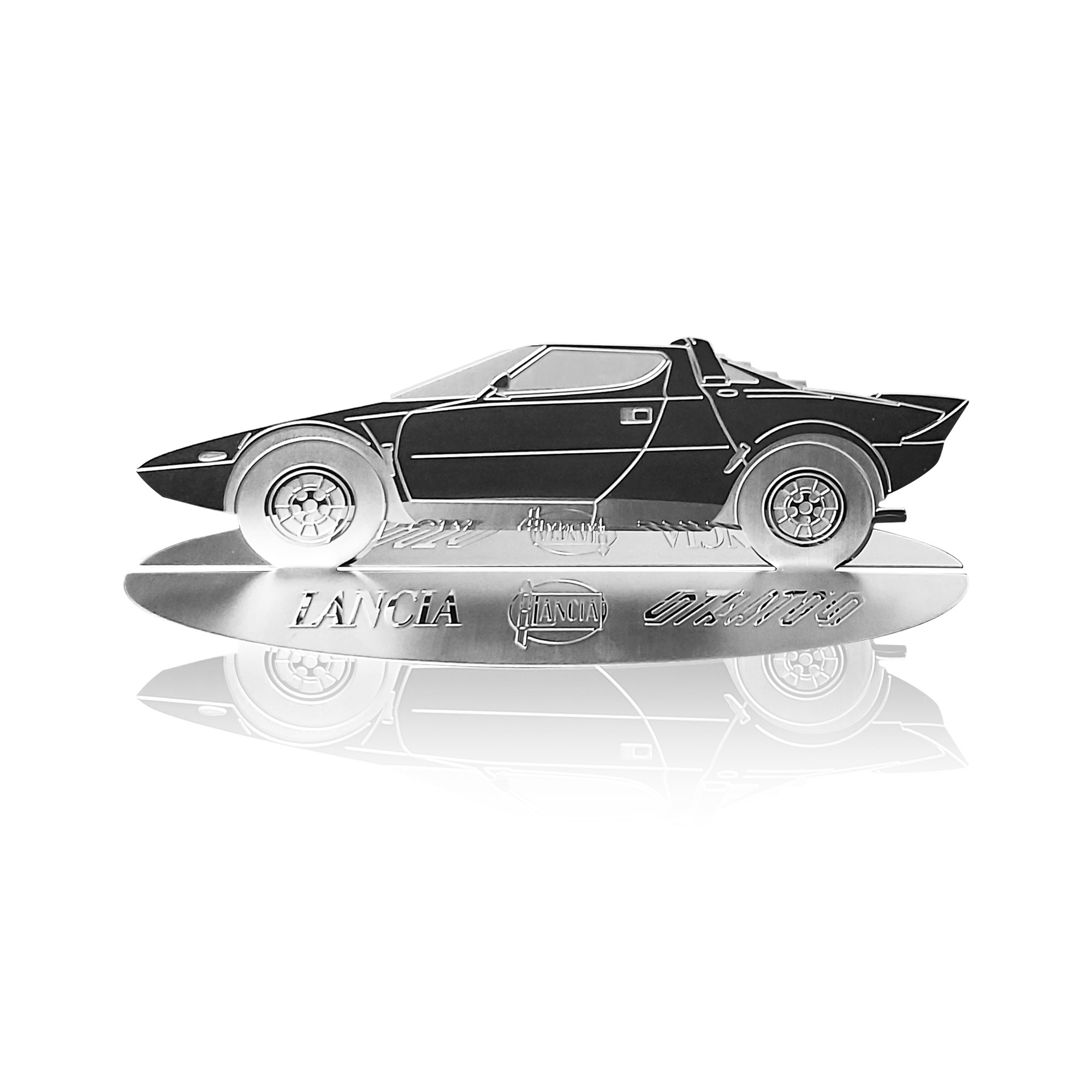 Grabada Shape MODELO DE Tancia de Coche de Stratos del Arce inoxidable