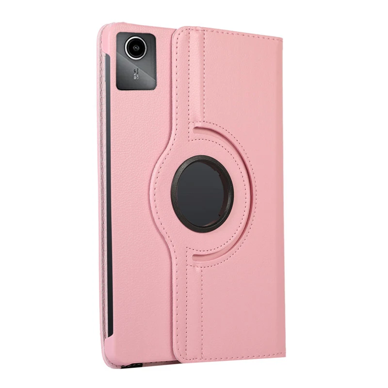 TK Funda Para Lenovo Tab M11 Funda De Cuero PU Protectora Con Soporte De 360 Rotaciones Compatible Con Xiaoxin Pad 2024 Tb330fu Tb331fc