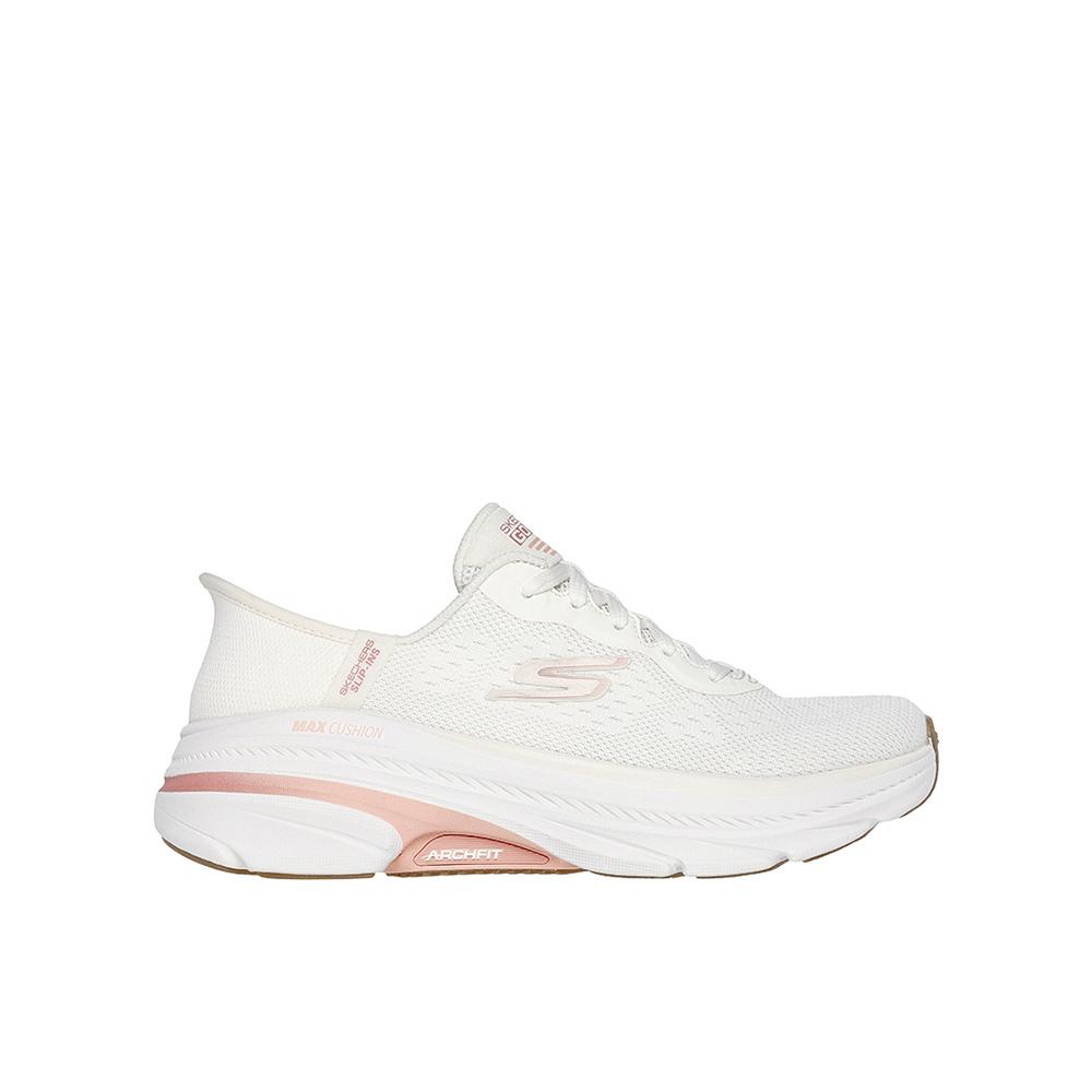 Skechers MAX CUSHIONING ARCH FIT 2.0 Zapatillas deportivas para mujer blancas en textil y sintético 82627