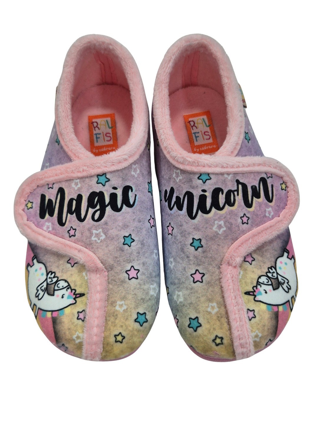 Cabrera - Zapatillas interiores Ralfis 8583S con velcro para niñas diseño cómodo color rosa