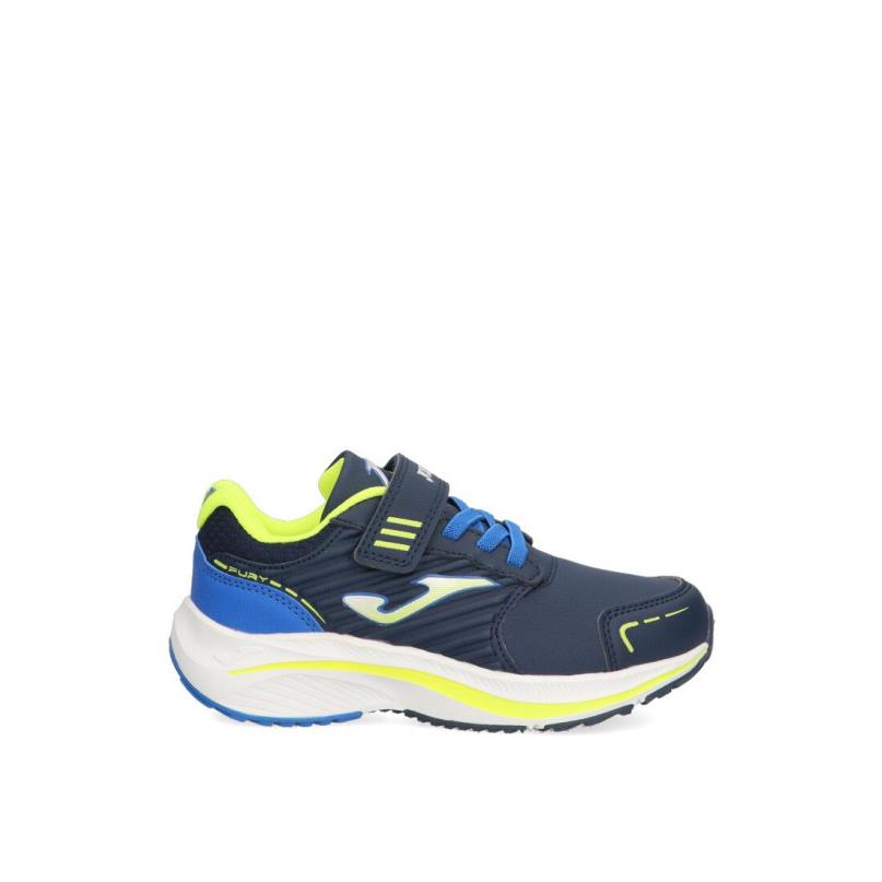 Zapatillas Running Joma - Niño - Suela Plana - Modelo Fury Jr - Color Marino