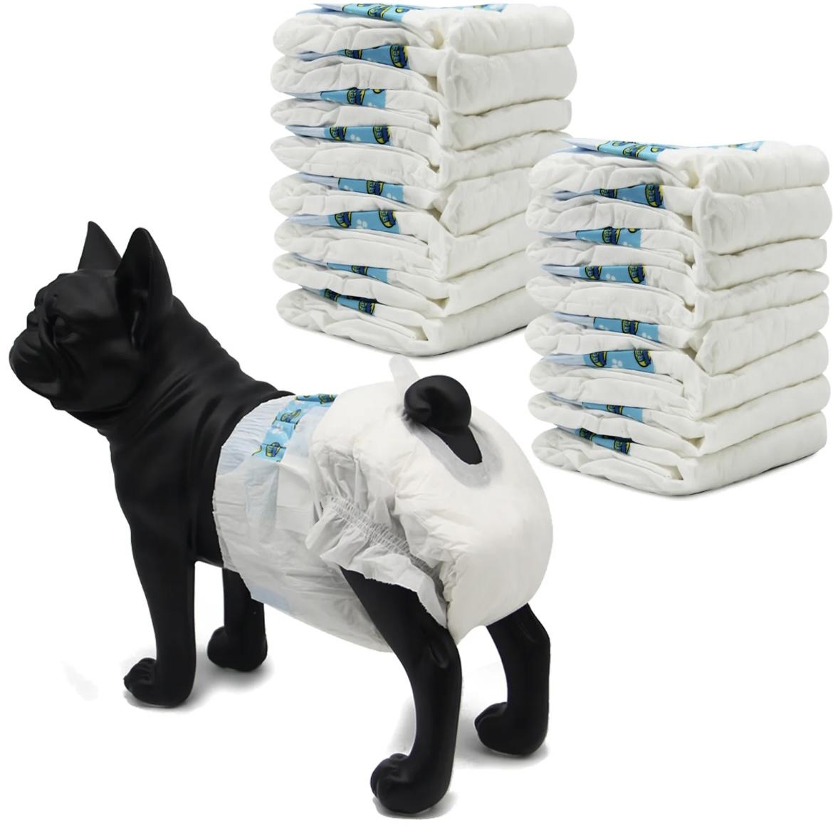 Pack de 8/16/24 Braguitas higiénicas para perros y cachorros hembra, pañales desechables superabsorbentes de material suave y transpirable, ideales para el ciclo menstrual o incontinencia