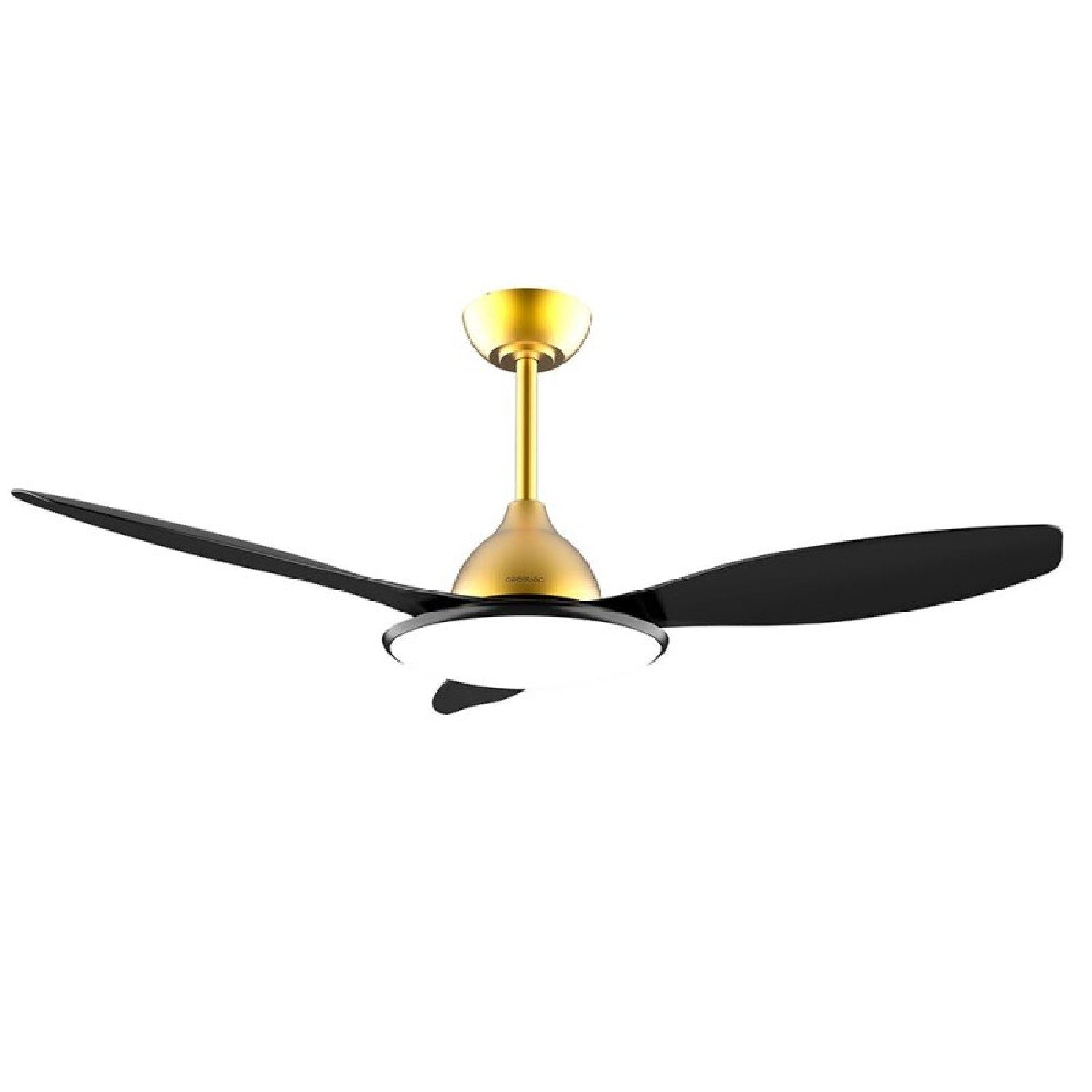 Cecotec Ventilador de Techo con Luz  4800 Light GoldBlack. 36 W, Motor DC, Diámetro 48”, Luz LED de 36W