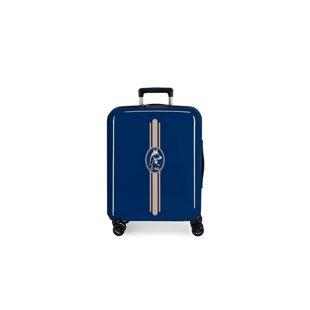Maleta de Cabina El Potro Modelo Frisón 55x40x20 cm, 38,4 L, ABS Ligero y Rígido con Cierre TSA y 4 Ruedas Multidireccionales