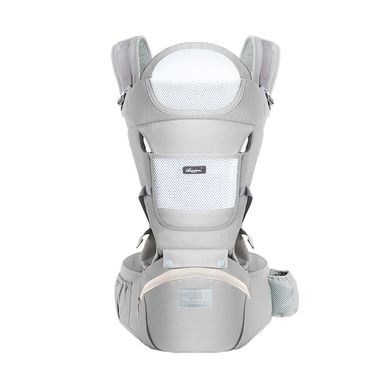 Portabebés, versátil portabebés 9 en 1 con almohadilla lumbar, mochila portabebés para niños pequeños, bebés, padres recién nacidos (7-45 libras), adecuado para todas las estaciones