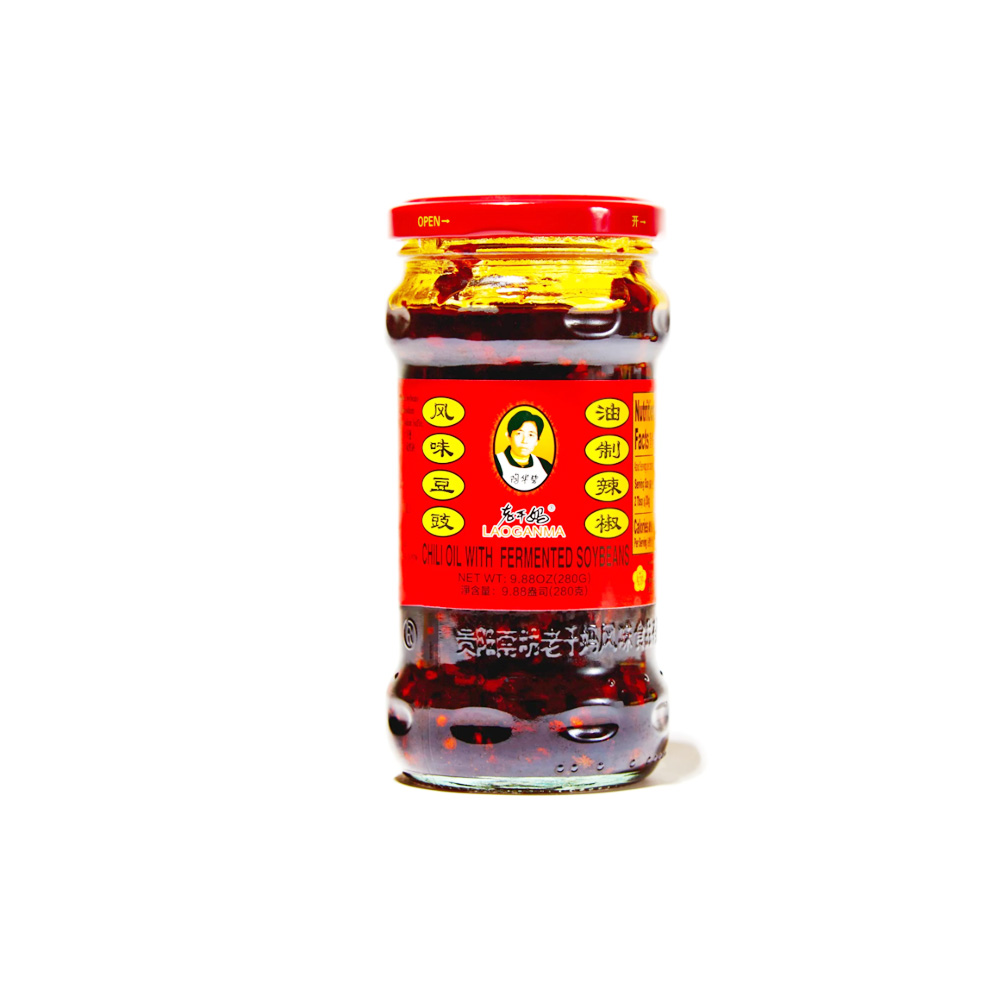 Salsa Picante Lao Gan Ma con Chile Crujiente, Tofu y Cacahuetes - 275g de Auténtico Sabor Chino para Arroz, Fideos y Carnes