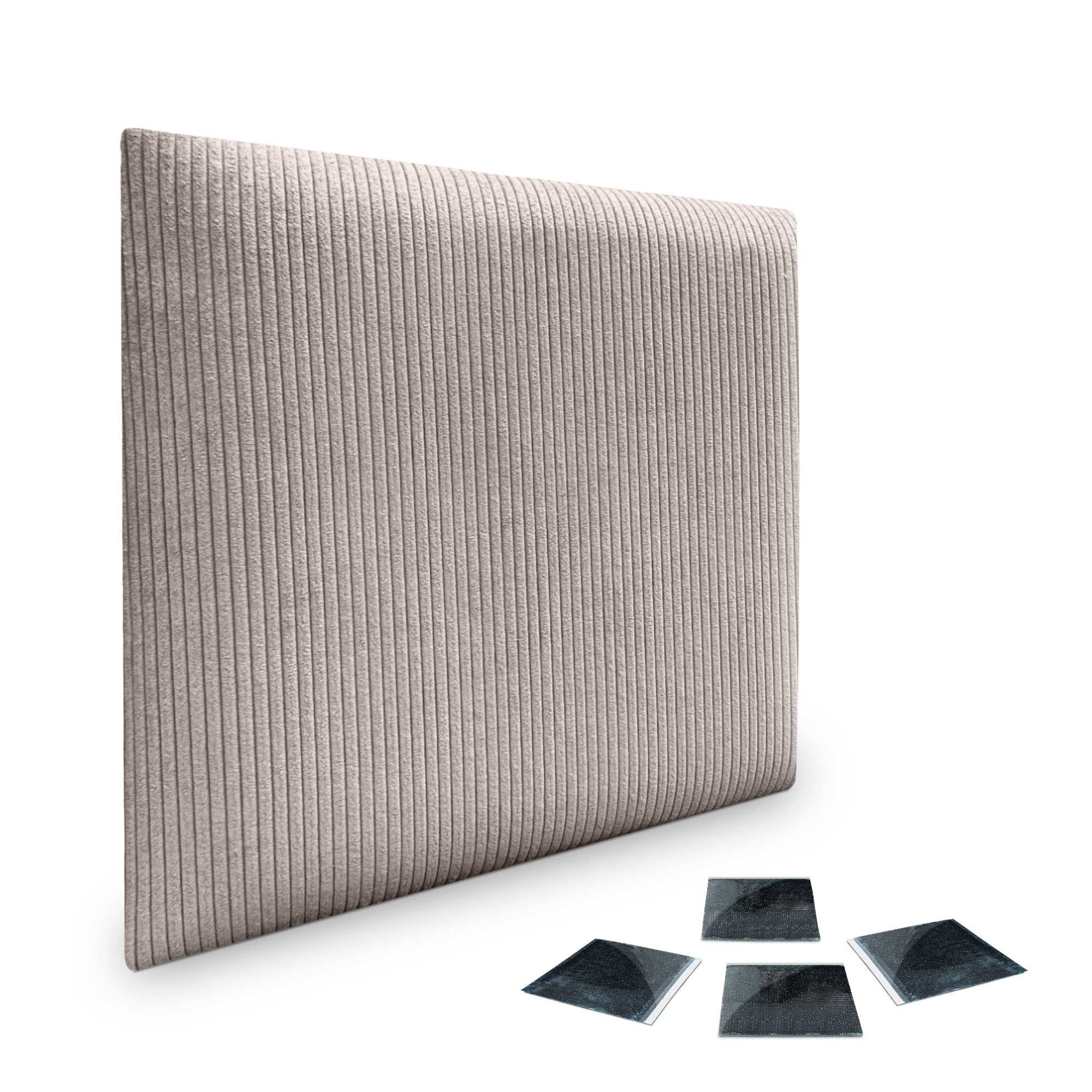 DHOME Juego de Paneles Tapizados en Pana Pack Autoadhesivos para Pared Acústicos Absorbentes Segunda Gama de Colores