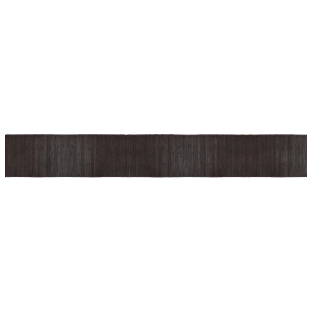 Vidaxl Alfombra de Bambú Rectangular 70x500 Cm Negro