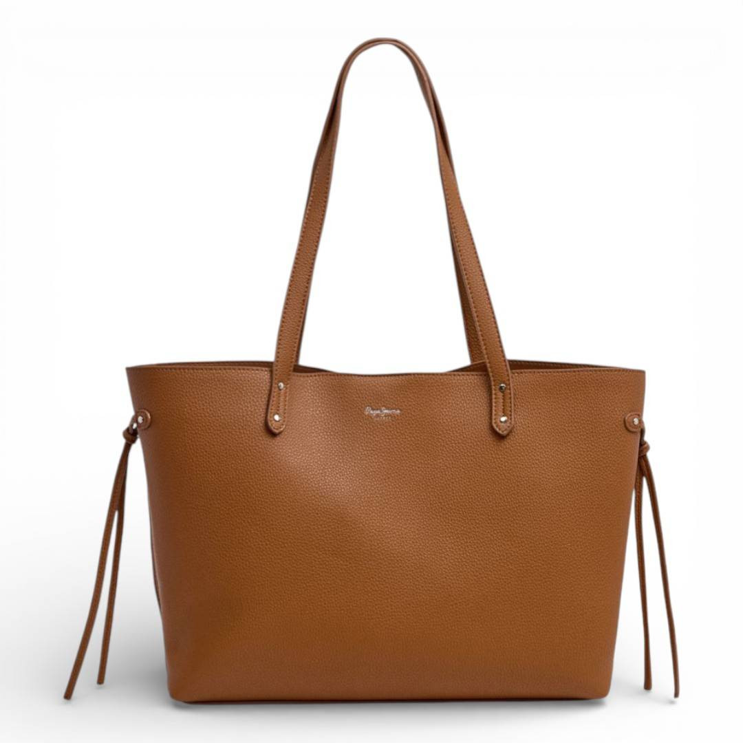 Bolso Pepe Jeans audrey script marron