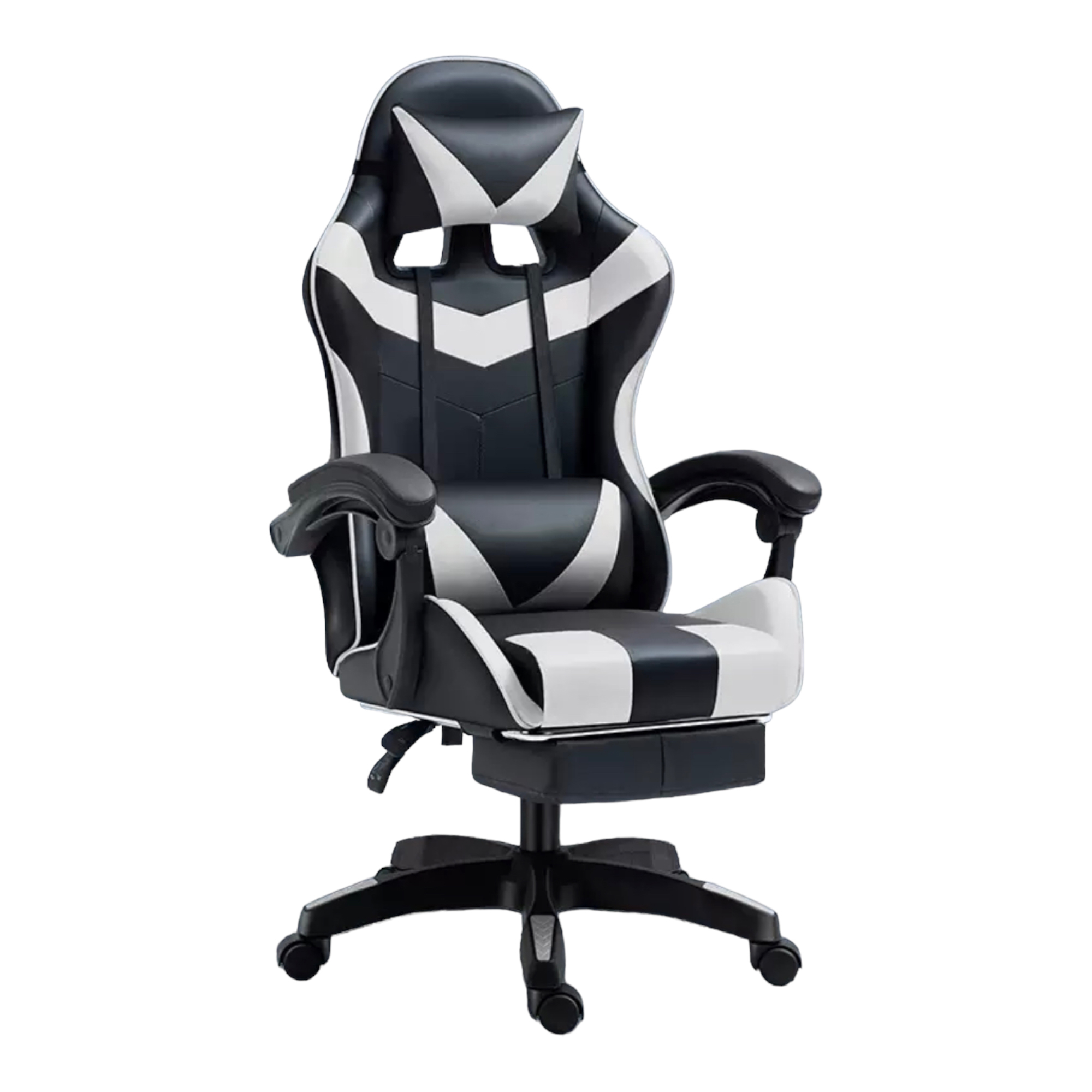 Silla Gaming para Escritorio, Oficina y Juegos Online Giratoria. Silla Cómoda de Altura Ajustable para Gaming ergonómica, de piel sintética.Silla racing de gaming videojuegos y de oficina. Es ergonómica y con diseño moderno. (S001 7490 8490 )