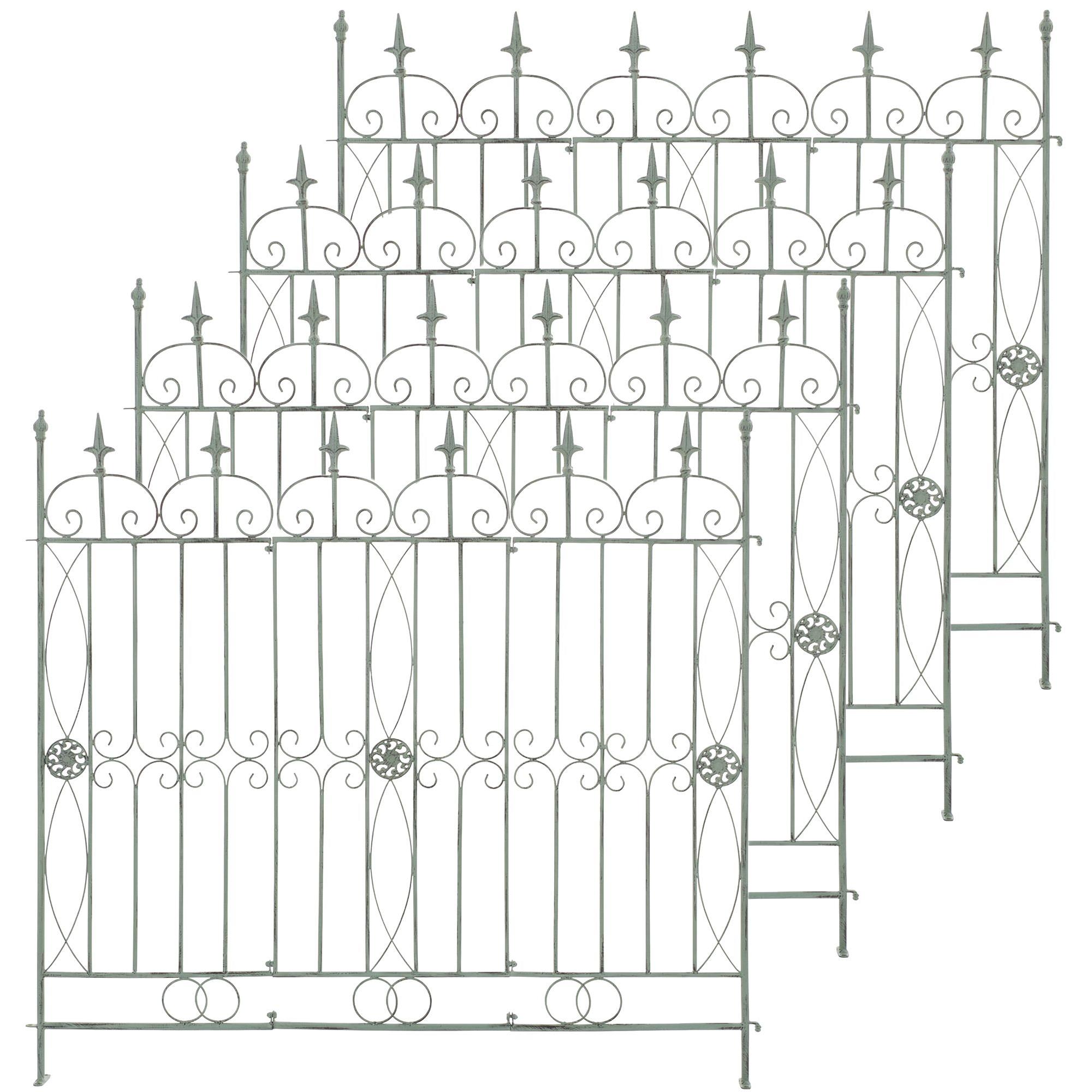 4er Set Gartenzune Mangold