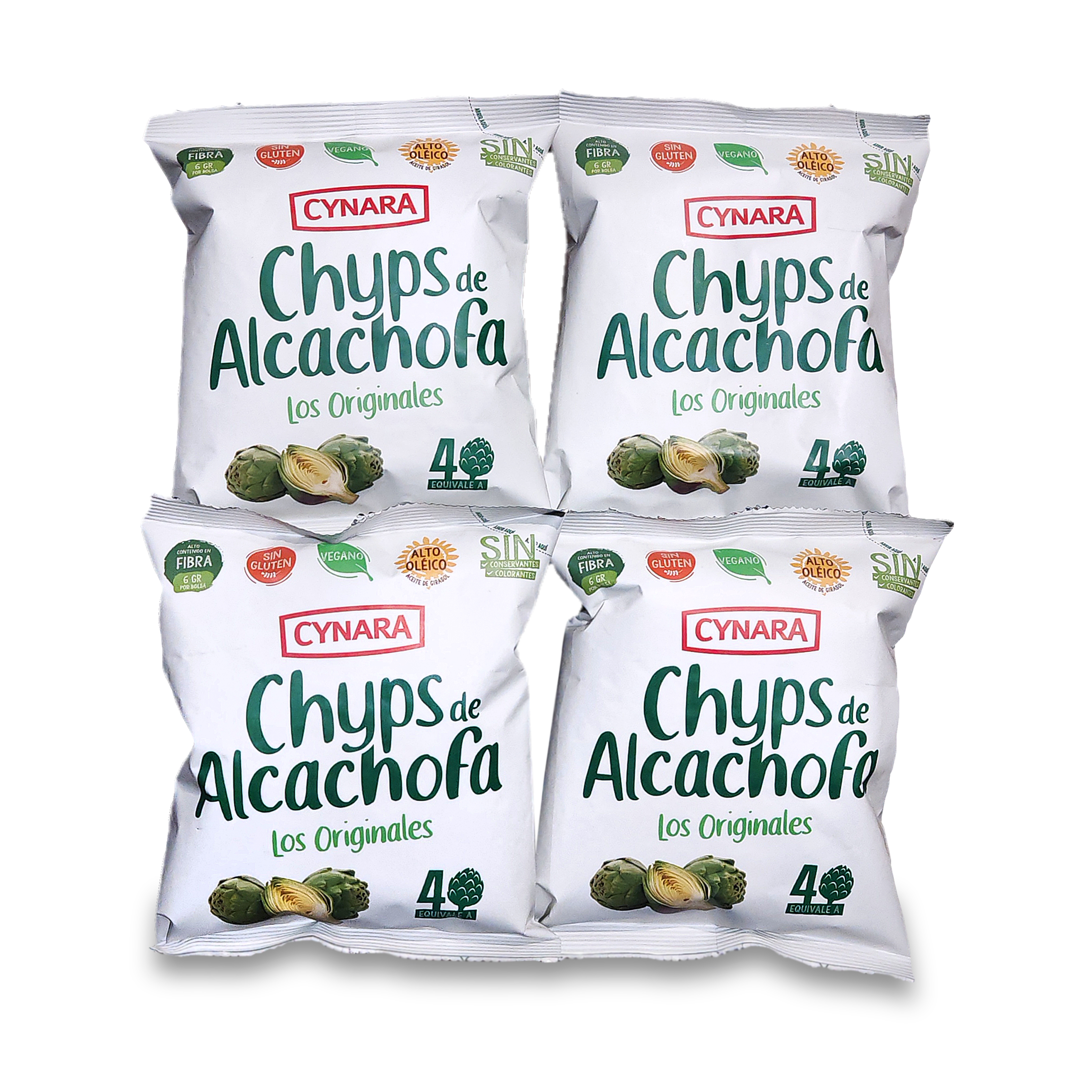 Chyps de alcachofa de Cynara (Pack de 4 unidades de 30g)