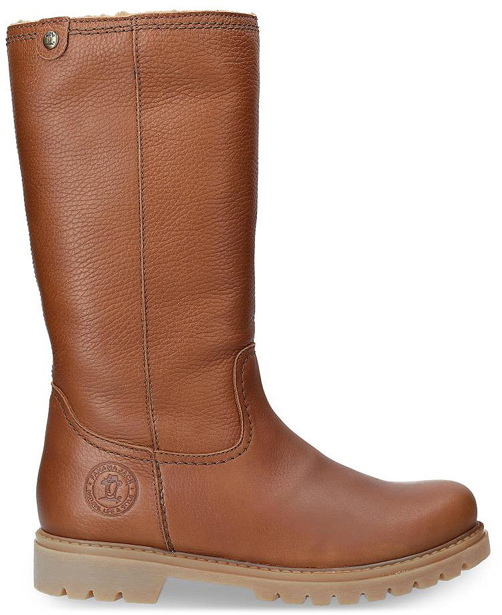 Botas Altas de Cuero Panama Jack Bambina B11 - Piel Auténtica - Cierre con Cremallera