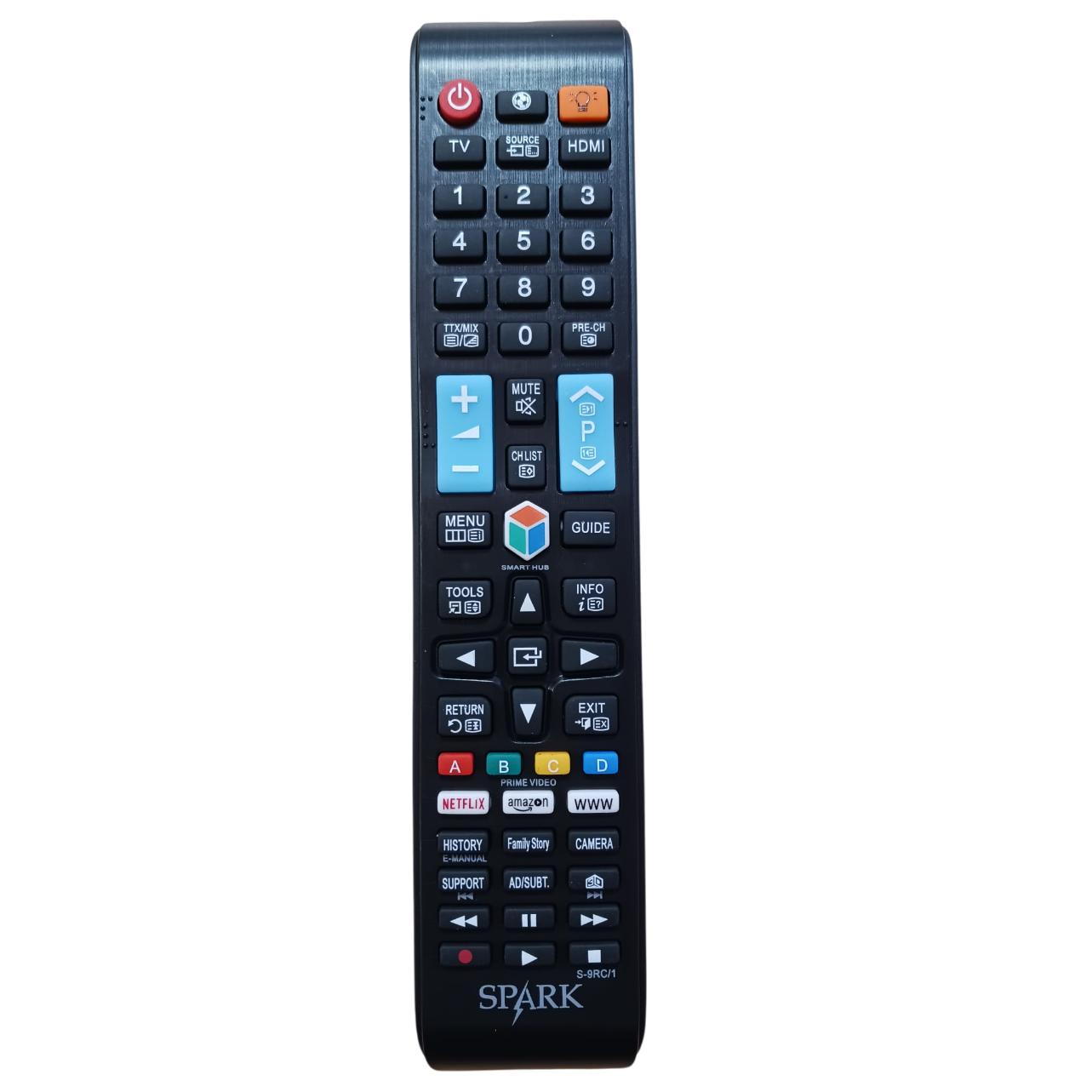 SPARK- MANDO A DISTANCIA COMPATIBLE CON LA MAYORÍA DE TELEVISORES SAMSUNG. CÓDIGOS PREINSTALADOS