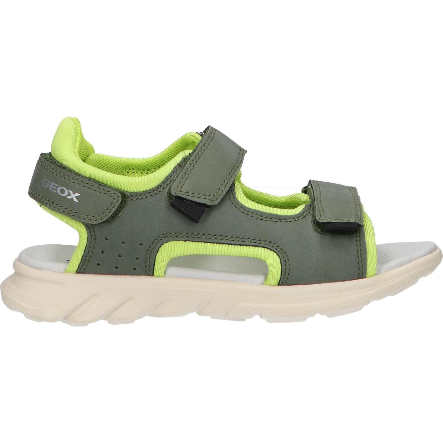 Geox j45f1a 015me j sandal airadyum c0914 military-lime