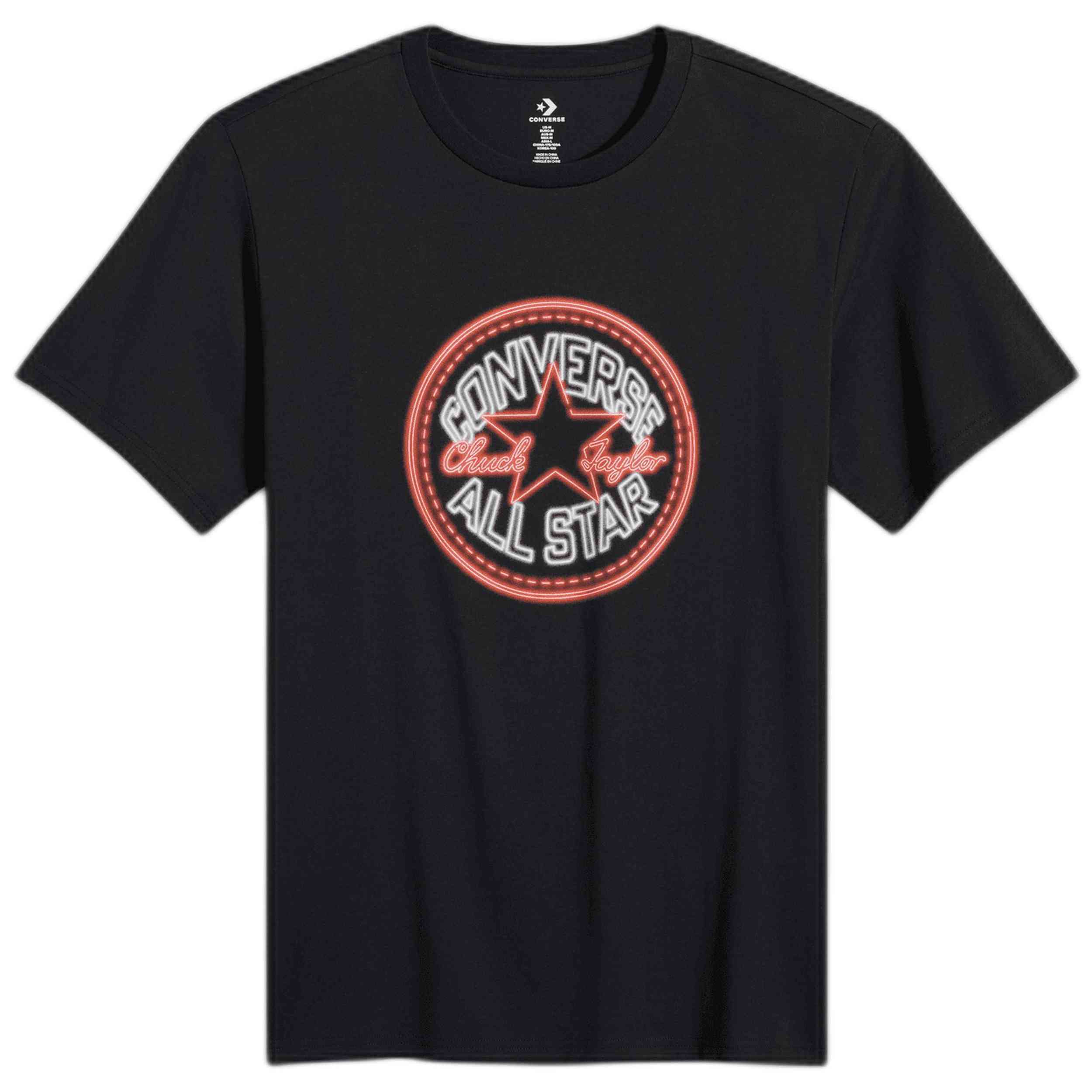 Camisetas De Manga Corta Converse modelo 10027722-A01 para Hombre en color Negro