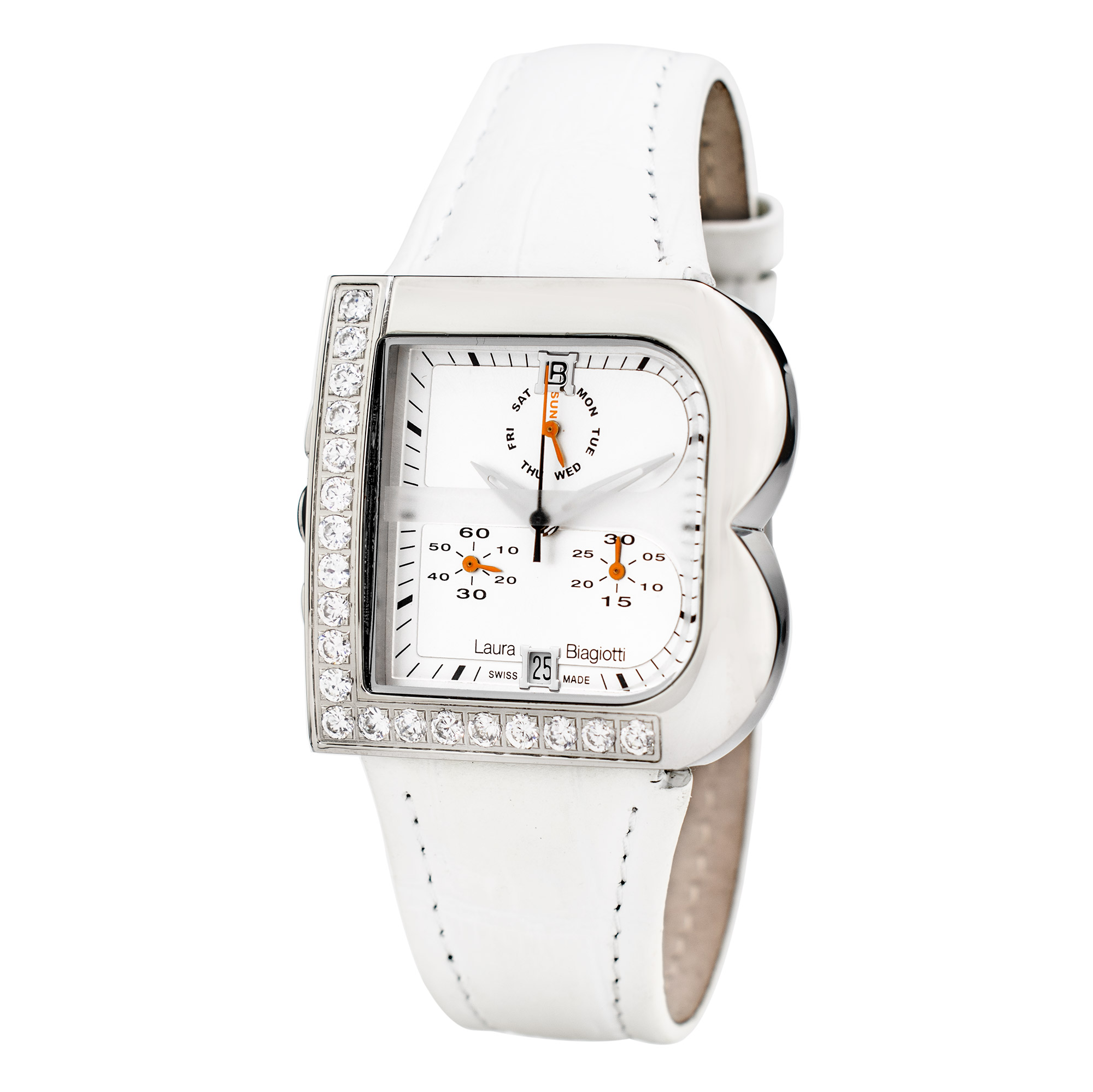 Laura Biagiotti Reloj Mujer Analogico Cuarzo con Correa de Piel LB0002L-B