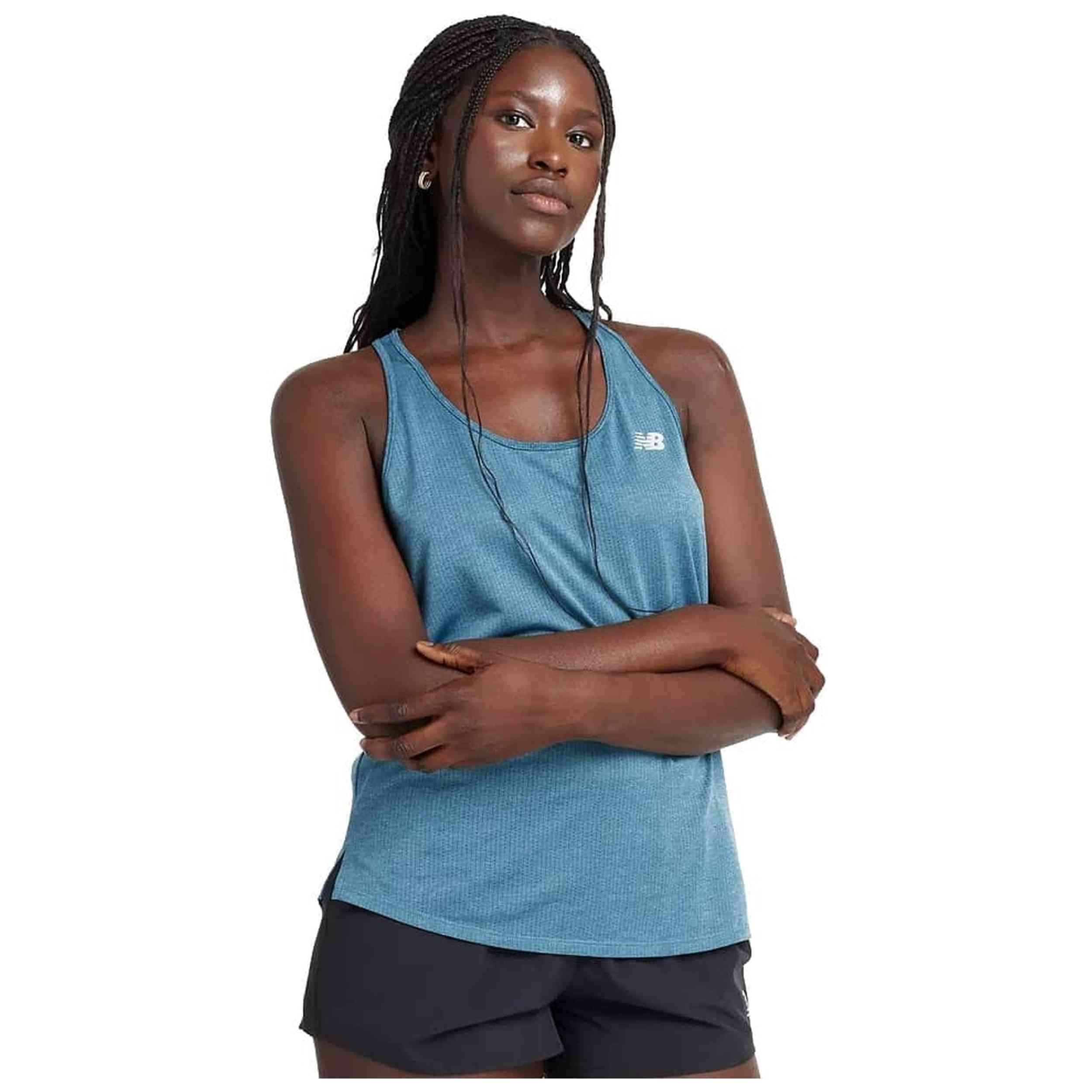 Camiseta De Tirantes New Balance modelo WT41250_TUM para Mujer en color Azul