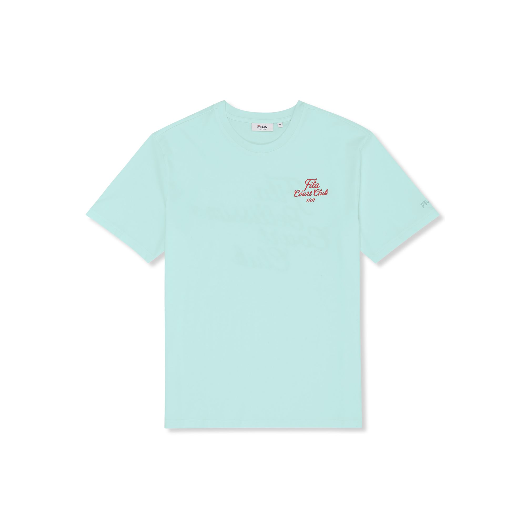 Camisetas Cuello Redondo Hombre Manga Corta, Villa Relaxed Graphic T-Shirts, 100% Algodón Orgánico, Corte Relajado, Estampado Pecho y Espalda, Logo Bordado, Blanco, Negro y Turquesa