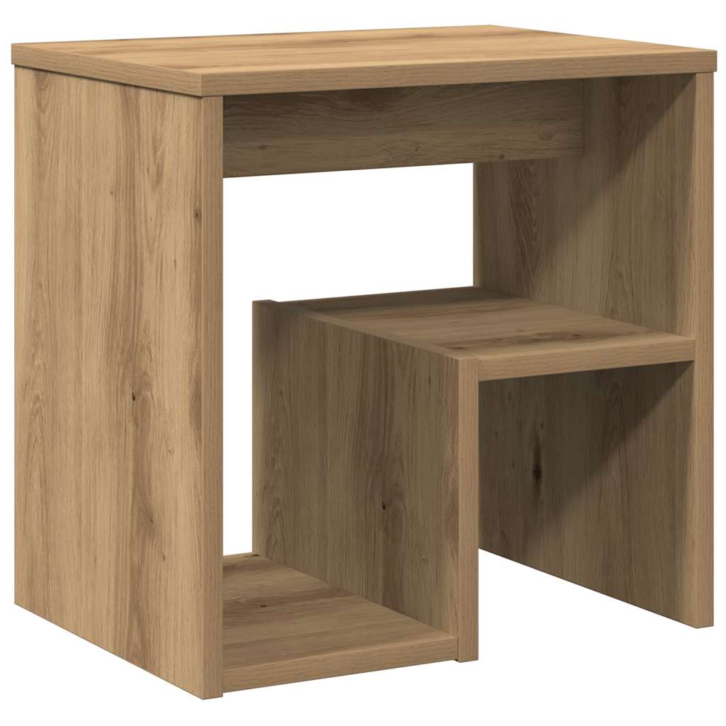 vidaXL Mesita de noche madera de ingeniería roble artisian 40x30x40 cm