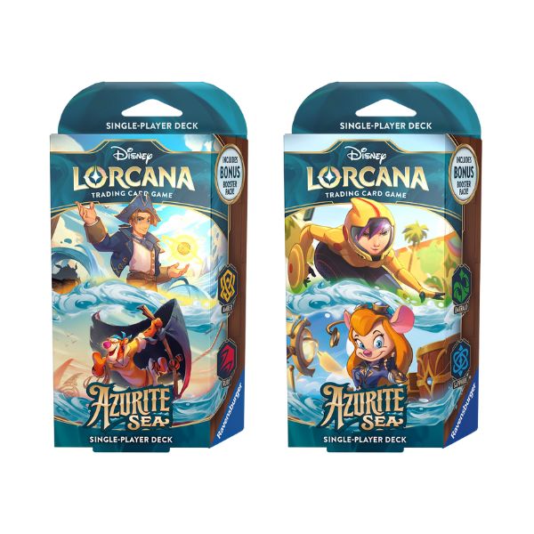 Disney Lorcana Azurite Sea Deck Cartas Originales